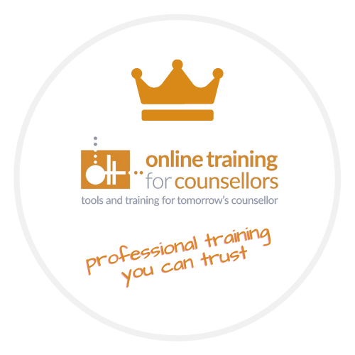 Online training for ocunsellors logo with tagline professional training you can trust